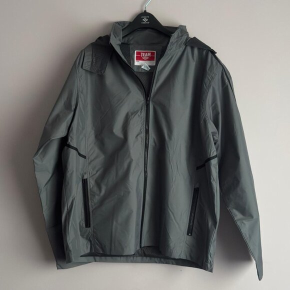 Team365 Unisex Conquest Mesh Lining Jacket – Grey, Lightweight & Waterproof - Picture 4 of 6